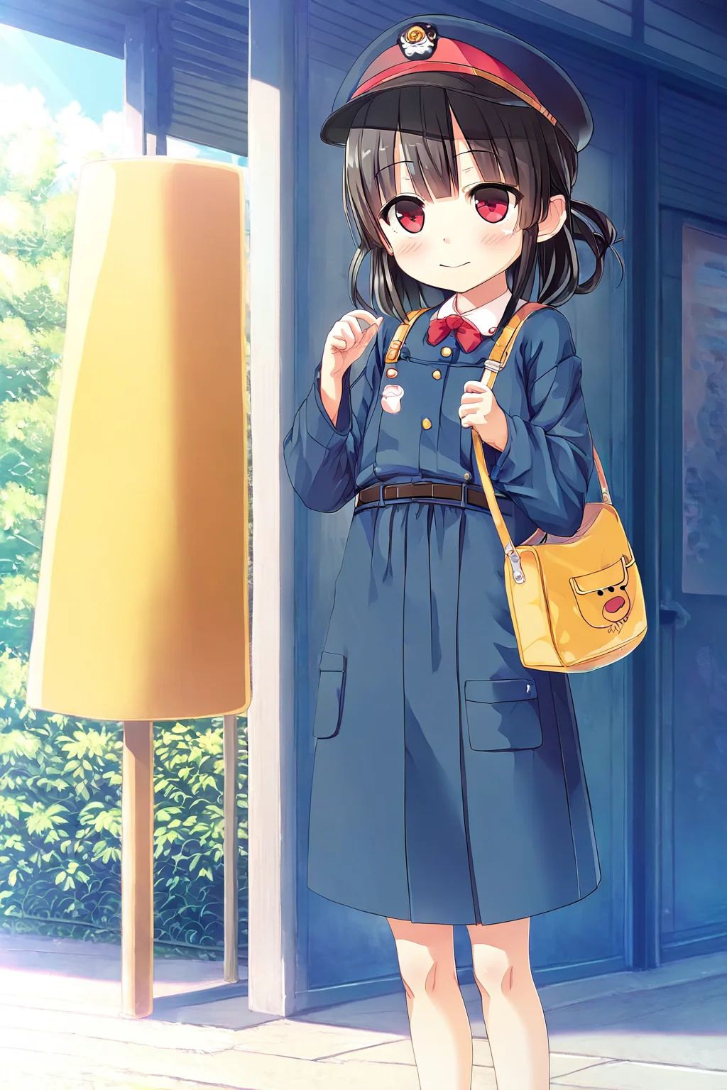 <lora:CURA_pony_V3:0.8>,score_9,score_8,1girl,hachiroku,child,