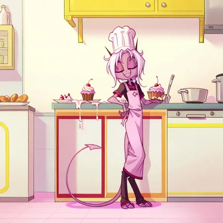 score_9, score_8_up, score_7_up,namah_calah,
1girl,solo,furry,tail, source_furry,horns,
,<lora:namah_calah_illustrious:0.8>,
child, kid,
chef_hat, giant_cupcake, frosting_swirls, edible_glitter, cherry_topping, kitchen_counter, proud_expression, pastel_apron, whipped_cream