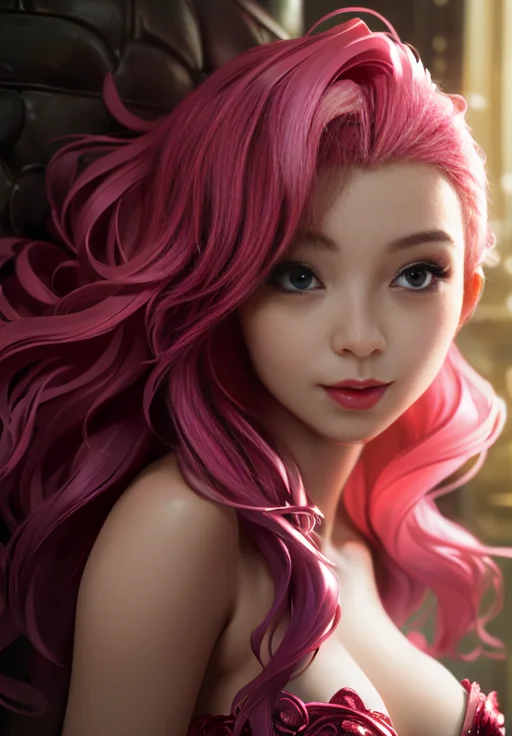 <lora:seraphine:0.8>, seraphine, portrait,, (acclaimed, alluring, captivating, exciting, gorgeous, striking:1.3), (trending on CGSociety, trending on pixiv, contest winner:1.3)