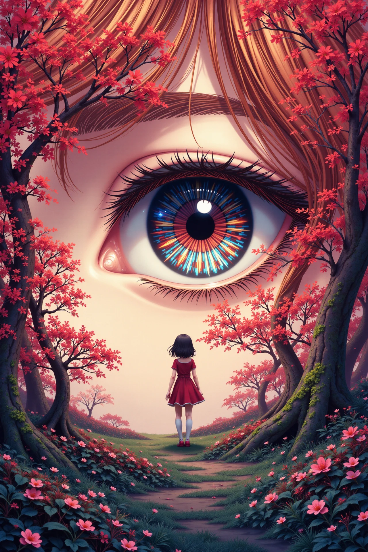 big eye beautiful  anime landscape, dusk, woman, very intricate, very detailed, sharp, bright, colorful, <lora:Hand v2:0.5> <lora:Anti-Blur:1><lora:Insane Detail Slider:0.25>  <lora:flux.1_lora_flyway_Epic-detail_v2:0.3> <lora:fluxenhancer:0.25> <lora:ROWER:0.6> <lora:flux-charmer-v1-1:0.4>  <lora:Ceramic:0.8> CTAI, Ceramic