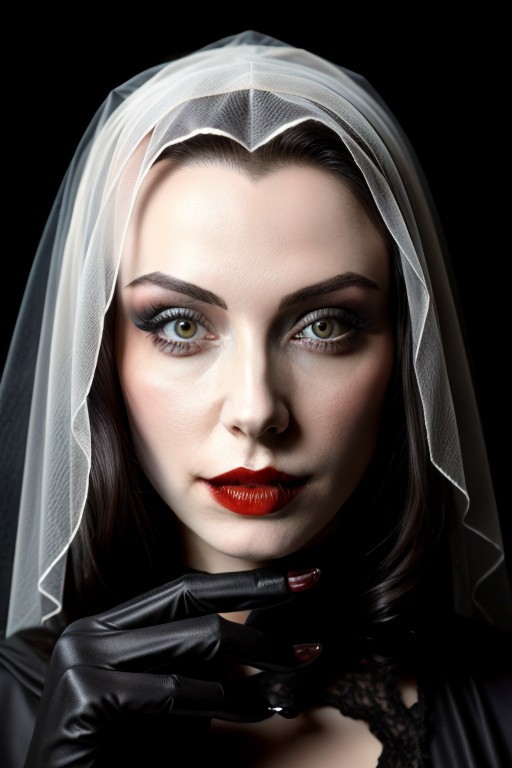 (Belgian) witch woman, 23 years old, (beautiful:1.75), (very pale skin:1.35), (gothic makeup:0.99), (Red Lipstick:1), (black hair), (anime:0.35), (oval face:0.25), (Halloween), (night), (front view:1.25), (elegant), 10 minutes before the world will end, (back light),  hyper-realistic, (ultra-detailed:1), (insanely detailed:1), 4k, realistic 8k, shot on portra 400, (((masterpiece))), (perfect composition:1.55), (best quality), (HD), (Leonardo Da Vinci:0.10), ((Transylvanian Castle)), Perfect hand, Hand, Detailed hand