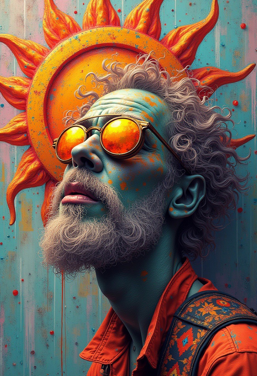 hyper realistic photography of solarpunk summer chill day, trending on artstation, 8k, masterpiece, graffiti paint, fine detail, full of color, intricate detail, golden ratio illustration
