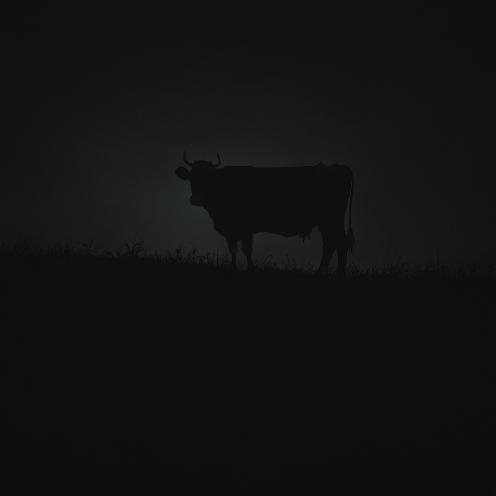 dark, sihloette, cow <lora:Dart:1.0>
