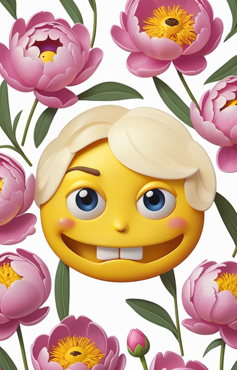 masterpiece,best quality,<lora:tbh374-sdxl:0.6>,illustration,style of emoji,emoji sheet decaying peonies