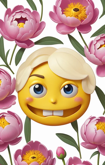 masterpiece,best quality,<lora:tbh374-sdxl:0.6>,illustration,style of emoji,emoji sheet decaying peonies