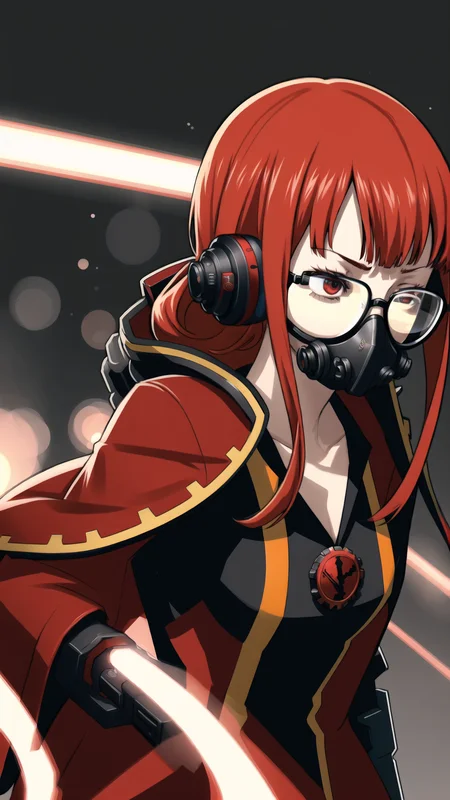 <lora:Persona5FutabaSakura:0.8> Persona5FutabaSakura, 1girl, glasses, long hair, orange hair, <lora:Techpriest - Adeptus Mechanicus:0.8> mechanical arms, steampunk, hood, (red robe), techpriest, gas mask, bionic,, masterpiece, best quality, extremely detailed, highly quality, 4k, sharp focus, professional, sharp focus, award winning, cinematic lighting, octane render, unreal engine, volumetrics dtx, Wallpaper,
