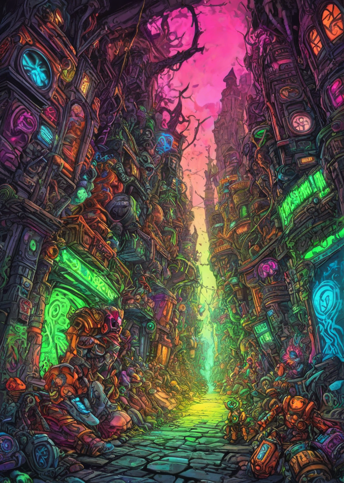 (pui:0.01) An intrepid explorer standing amidst ancient, overgrown ruins on a mysterious planet, deciphering the secrets of a long-lost civilization,
slender, elevated explorer with ancient artifacts on their back, the ruins' crumbling structures covered in vines, giant, intricately carved statues depicting alien creatures, a whispering breeze carrying the whispers of the past, strands of misty fog swirling through the arches, the explorer's breathing filled with wonder, intricate, hieroglyphic carvings on the statues' faces, 
(bright anomaly:1.28), (jarring contrast:1.12), (eye-catching:1.17), (surreal juxtaposition:1.25) (epic:1.17, (RAW:0.75),high definition,best quality, amazing quality, (aesthetic:0.78), absurdres, newest, <lora:LCMTurboMix_Euler_A_fix.safetensors:0.96:0.3>  p18,s9