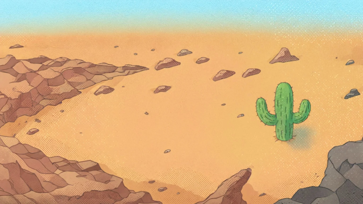 desert, Arizona, (great canyon:1.2), sunset, cactus, no human, SteamSummerSales2024  <lora:Steam_Summer_Sales_2024_pony_r2:1>