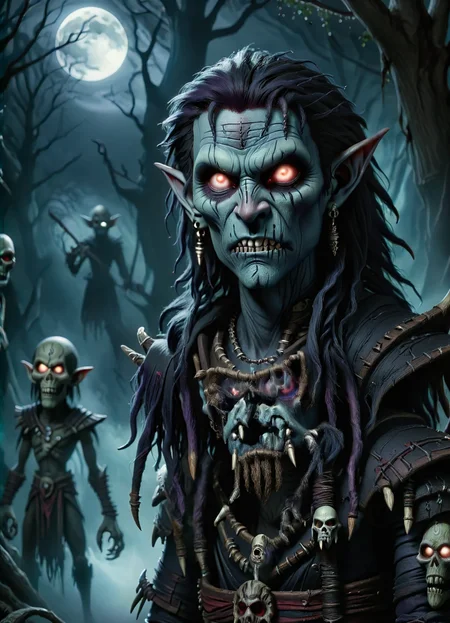 DonMV00d00XL voodoo, male night elf, sith warrior <lora:DonMV00d00XL:1>