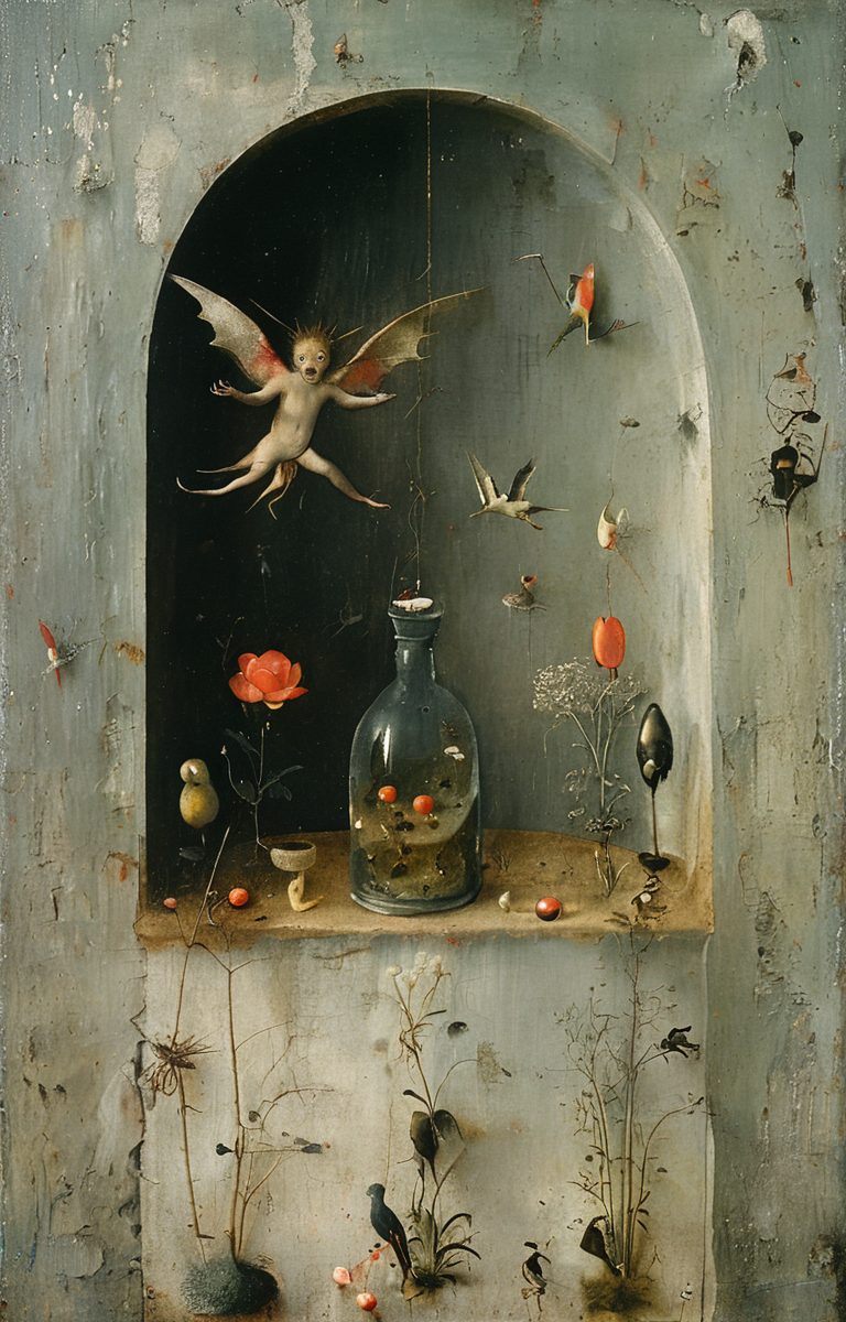 masterpiece,best quality,<lora:tbh189-sdxl:0.9>,illustration,style of Hieronymus Bosch