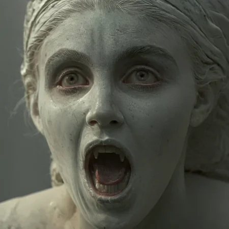 UHD, 4k, ultra detailed, cinematic, a photograph of  <lora:perfection style:0.3>
Marble sculpture statue of a <lora:Bram Stoker Dracula style:1>
Mina Murray Elisabeta a screaming woman with a weird face and a creepy look on her face, epic, beautiful lighting, inpsiring <lora:sculpture v3:1>