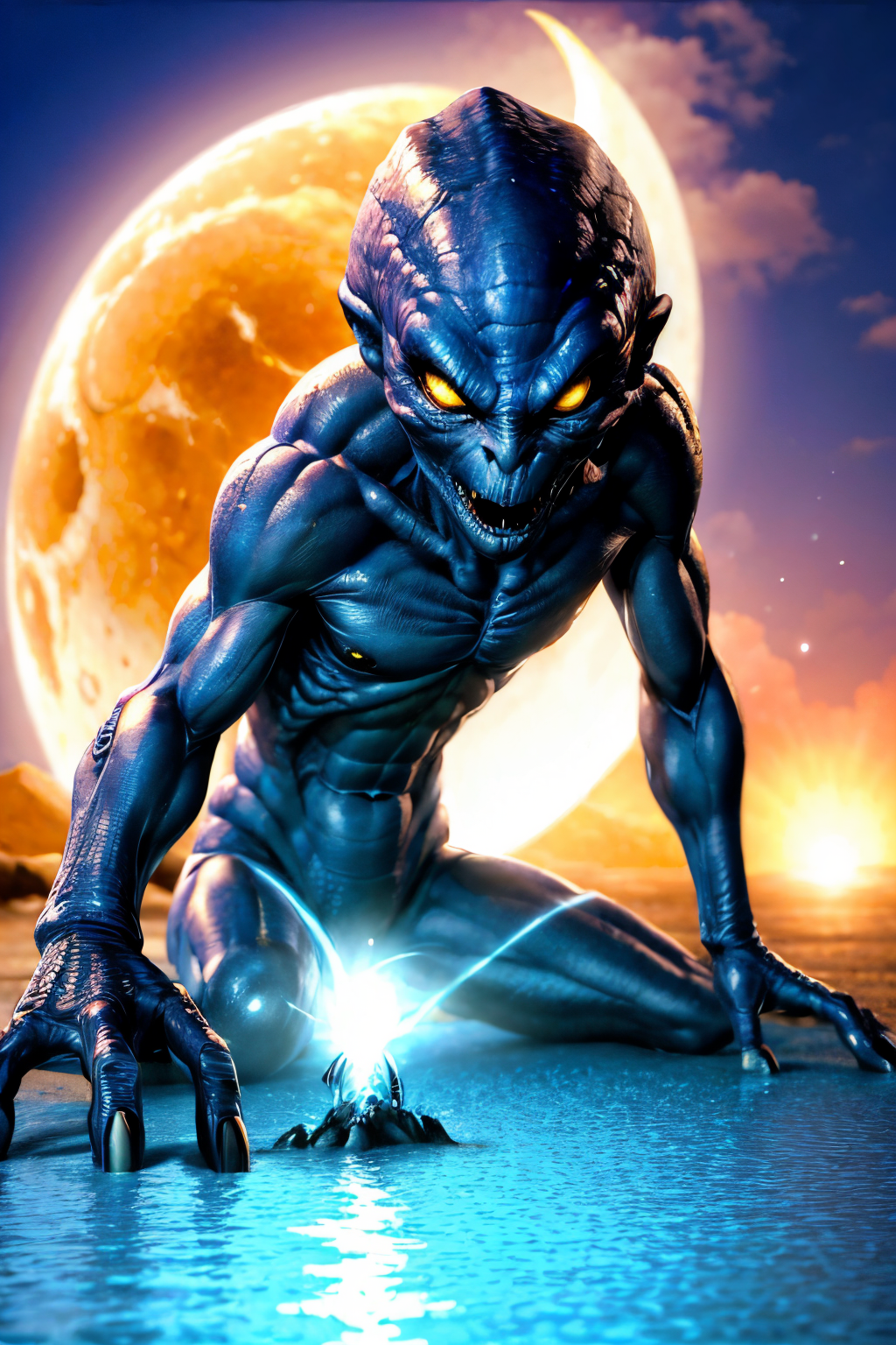 (Realisitc:1.5) alien woman monster <lora:EdobAlienMonsterFemale_v1.0:0.8>