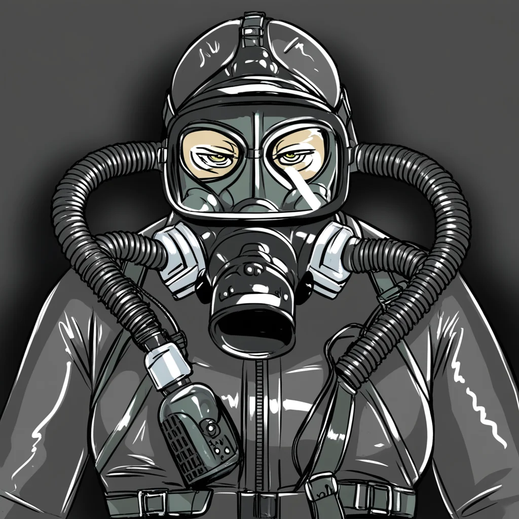 SCB, gas mask