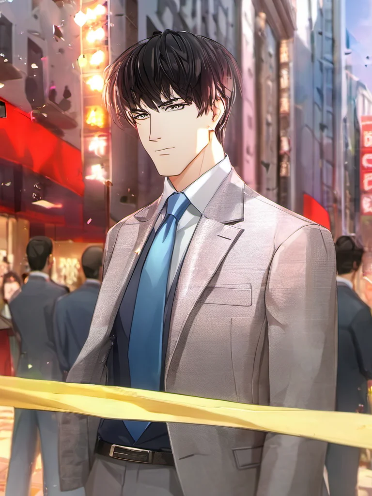 1boy, (full body,:1.2) ,outdoor, standing,
looking at the viewer,
male focus, necktie, solo, jacket, shirt ,
Lavish background decoration,
,ultra quality, (digital painting,:1.2) , cartoon, highly detailed,
, <lora:Boy_V4-000014:0.9>
