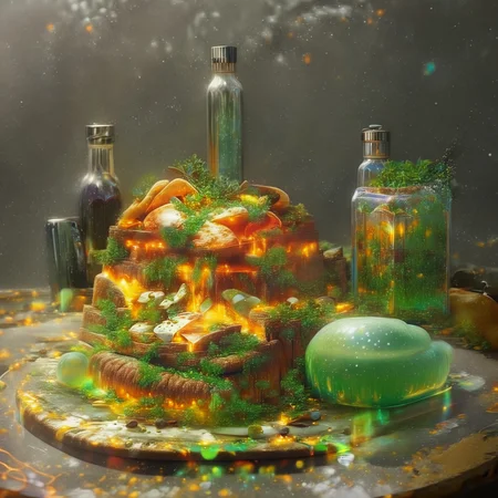 foodphoto, a cheeseburger and fries made out of slime, cheeseburger and fries on a plate, food made of slime, food still life, plate made of slime, table made of slime,
natural light, no bright spots,
((translucent slime)), ((transparent slime)), made of water, (bioluminescent slime), sl1m3, slime, slime-morph, ais-blmn, saturated colors, no creatures, no humans, no monsters, no pokemon, scenery only, scenery, ral-lava, watce