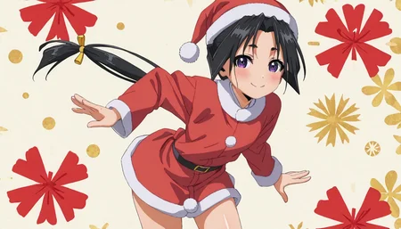detailed background, shiny skin, posing,
<lora:tokiyuki.pony:1>,
tokiyuki, trap, small breasts, wide hips,
santa costume,