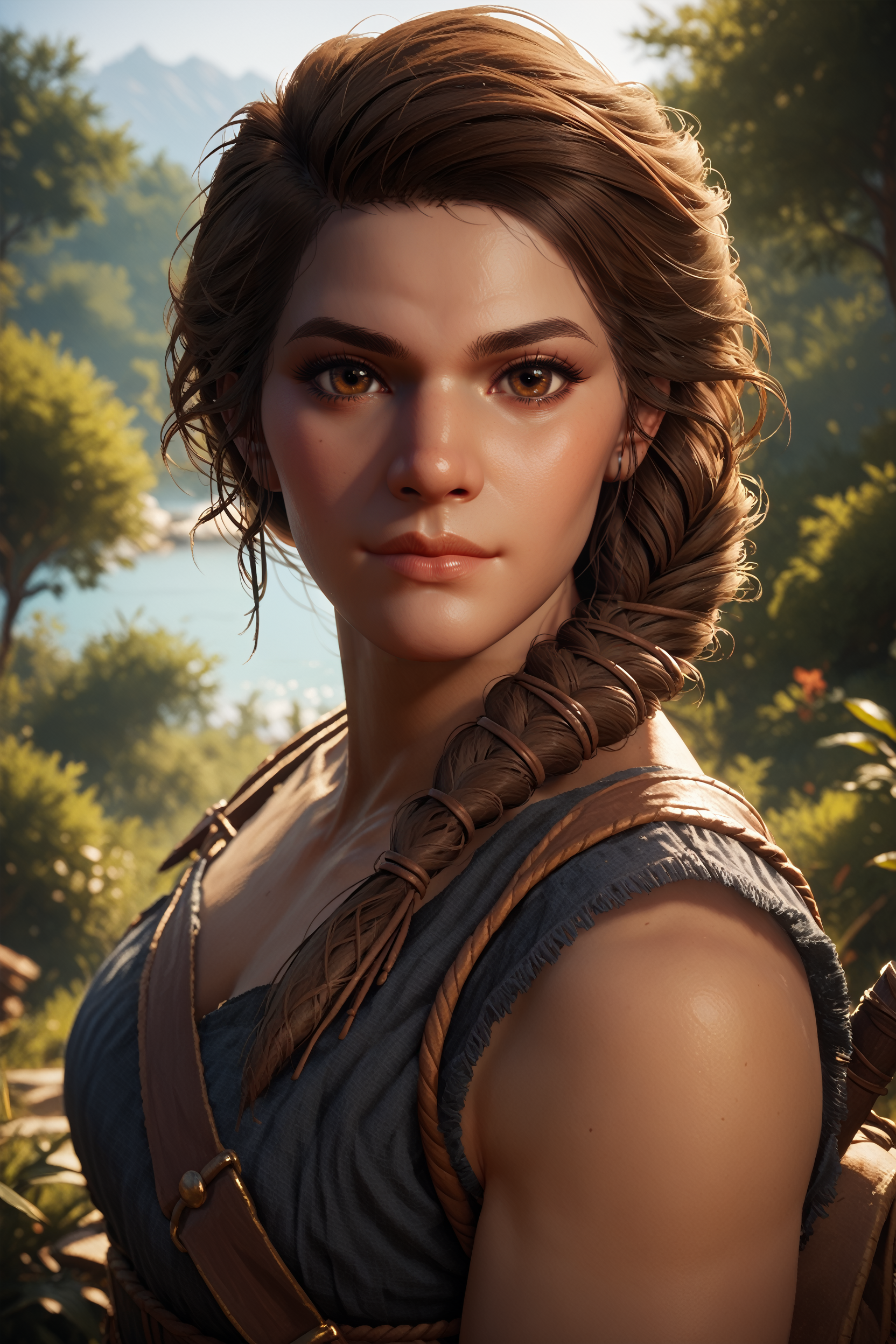 score_9, score_8_up, score_7_up, score_6_up
<lora:ACKassandra:1>
ACKassandra, 1girl, brown hair, brown eyes, braid, hair over shoulder, looking at viewer, portrait