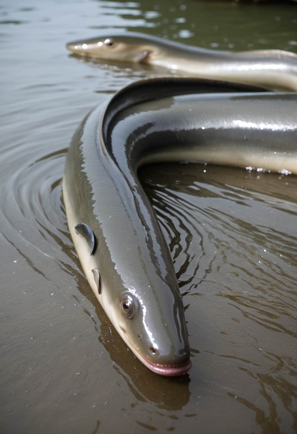 score_9, score_8_up, score_7_up, score_6_up, BREAK, RAW, medium shot, realistic photo of a eel, skin details, <lora:Eel:1>, eel, eels, outdoors, realistic, traditional media, solo