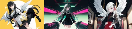 highly insanely detailed, masterpiece, top quality, best quality, highres, 4k, 8k, RAW photo, (very aesthetic, beautiful and aesthetic), 
__lazy-wildcards/cosplay-char/ShinMegamiTensei/jenna_angel/prompts__, 
<lora:zs_Jenna:1>, 
(1girl:1.3), 1other, 
__lazy-wildcards/dataset/background__,âââ