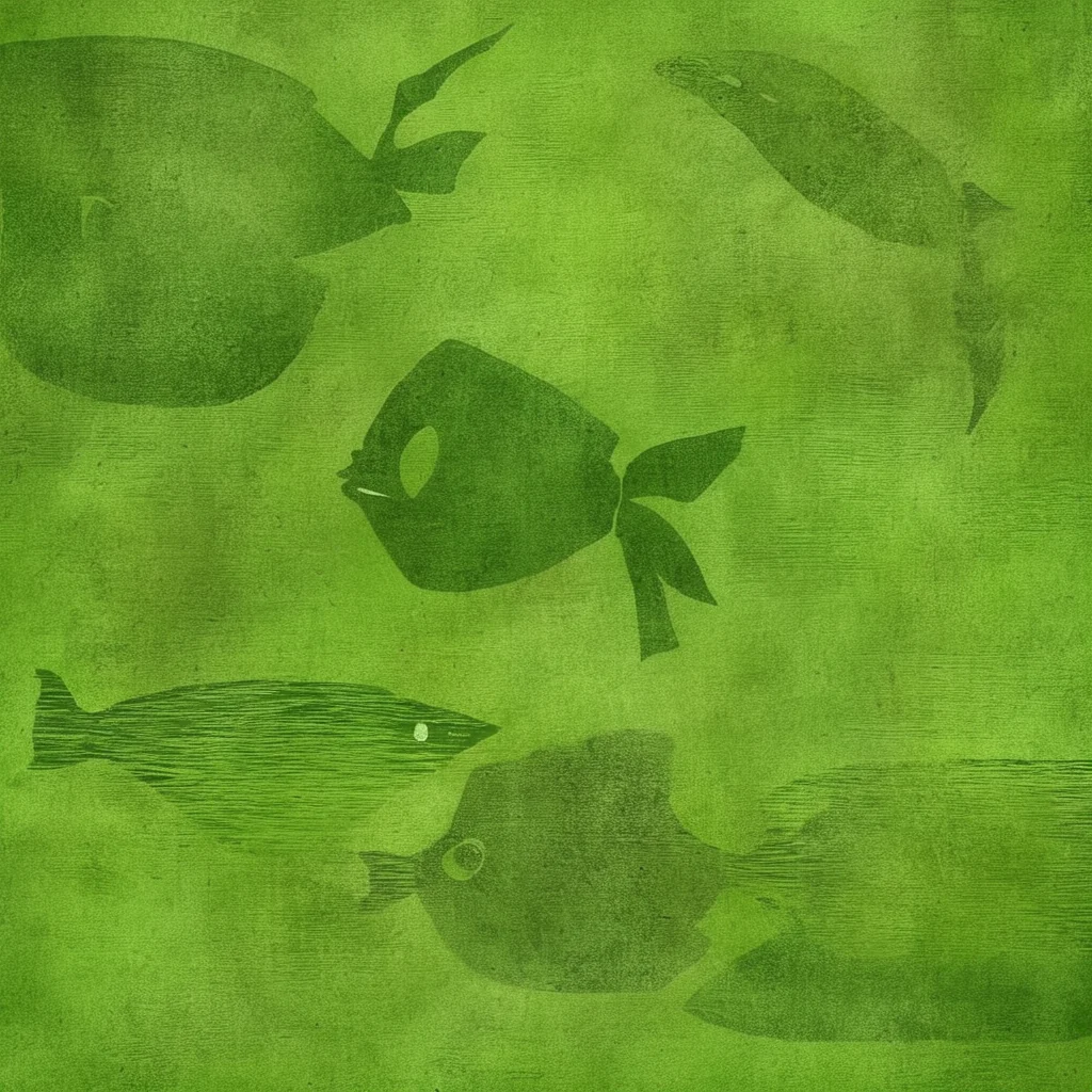 <lora:SDXL_green_texture_Sa_May:1> green texture fish