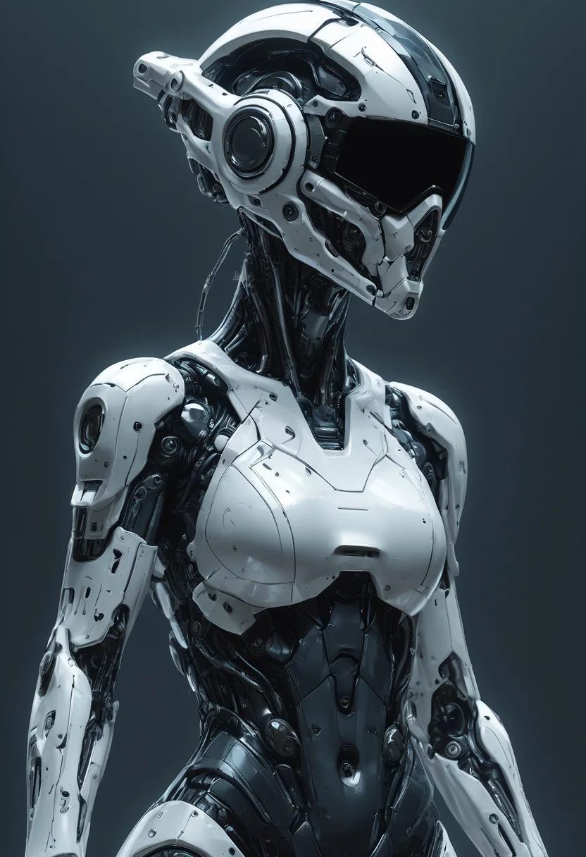 masterpiece,newest,absurdres,very awa,1girl,solo,cyborg,mobe-cybideen,white,eflection,visor,abstract,jacquard fabric,techwear,detailed helmet,mcnm,visor,dynamic pose,detailed by Hideo_Kojima,