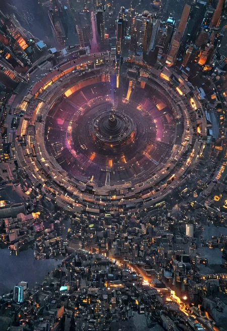 (pastel neon niji colors, terraforming mecha-Pyramid Like drdnght machine hovering above planet earth 20000 bc, Tower of Babel, winding pipes winding up, spiral pipes, Huge robot maintenance cabin), 
(Fluorescent color tints, urban city   window view),
industrial|machine|pipes|Screen|Monitor|Signboard_Details,
Metal|Glass|Leather|mecha_Texture,
atmospheric haze, Film grain, cinematic film still, highly detailed, high budget, cinemascope, moody, epic, OverallDetail, gorgeous, 2000s vintage RAW photo, photorealistic, candid camera, color graded cinematic, eye catchlights, atmospheric lighting, skin pores, imperfections, natural, shallow dof,
extremely detailed, caveruinsPOV, treehouse, xtower, industrialbuilding, spstation, Architecture physical model