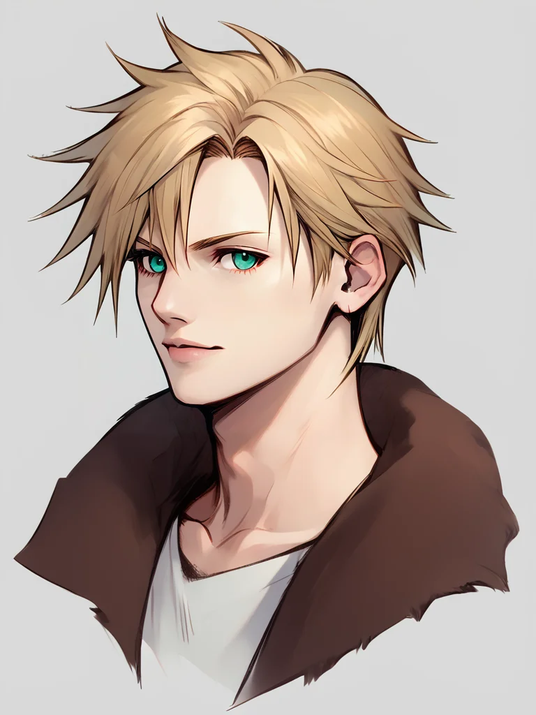 score_9, score_8_up,score_7_up,1boyl,solo,blank background,portrait, <lora:Nomura_Tetsuya_Style:1>