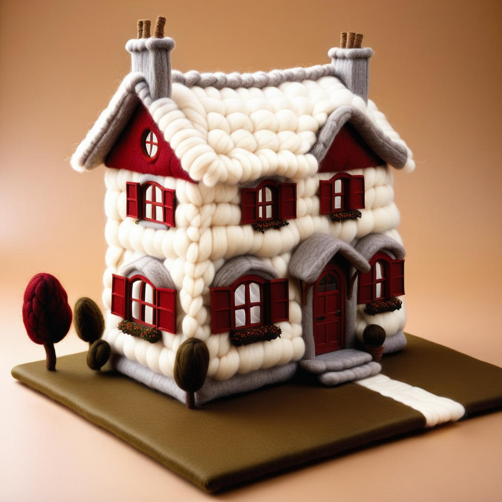 a house made out of Jed-Wool   <lora:WoolStyle:0.7>