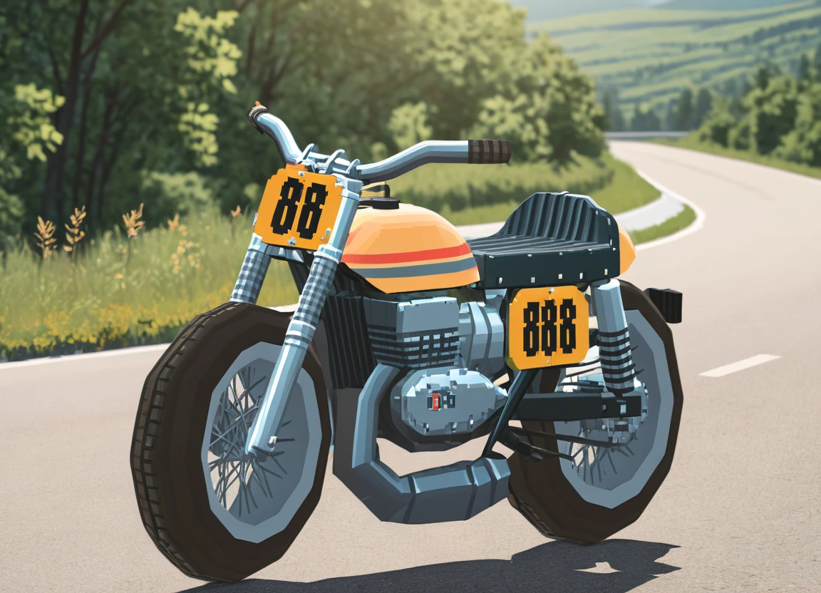 obc15 Motorcycle <lora:15_vehicle_obc15:1.0> on a road, 
outside, rich,
nature at background, professional, realistic, high quality,
Partly cloudy with sun, <lora:general_vehicle:-0.20>