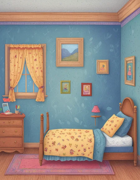 a bedroom, style of children's book illustration <lora:novuschroma01 style_2:1> novuschroma01
