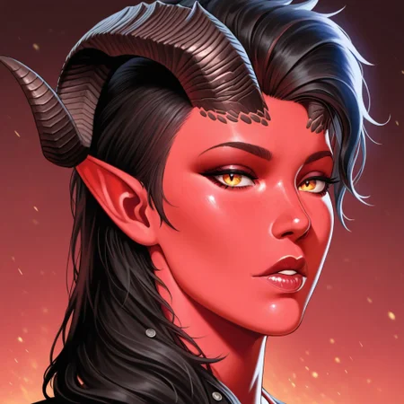 masterpiece, best quality, absurdres, highres,
<lora:ILBGKarlach:1.0>
BGKarlach, 1girl, demon horns, black hair, long hair, red skin, detailed eyes, detailed lips, luscious lips, glossy lips, looking at viewer, portrait