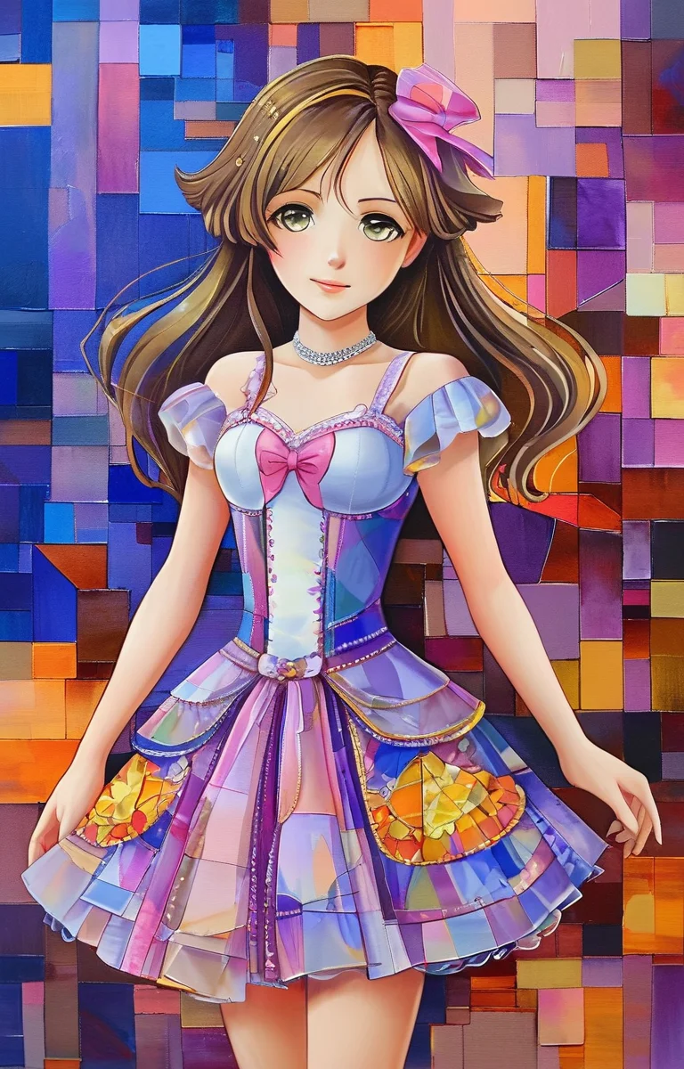 masterpiece,best quality,<lora:tbh203-sdxl:0.9>,illustration,style of Wlad Safronow portrait of idolmaster cinderella girls,
