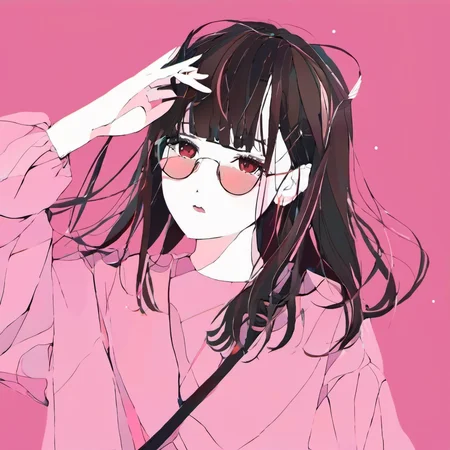 <lora:mourning_girl_xl_v7:0.8>,1girl,pink background,pink theme,