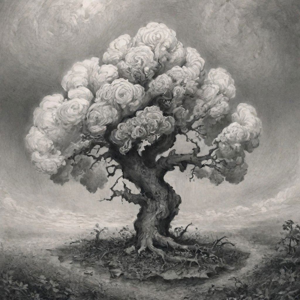 a detailed pencil drawing in the style of  MJART.
TRADITIONAL JAPANESE CLOUDS In a array, above an oak swirlVAGINA.  surreal
Wide angle, HIGHLY detailed, high quality, 8k UHD