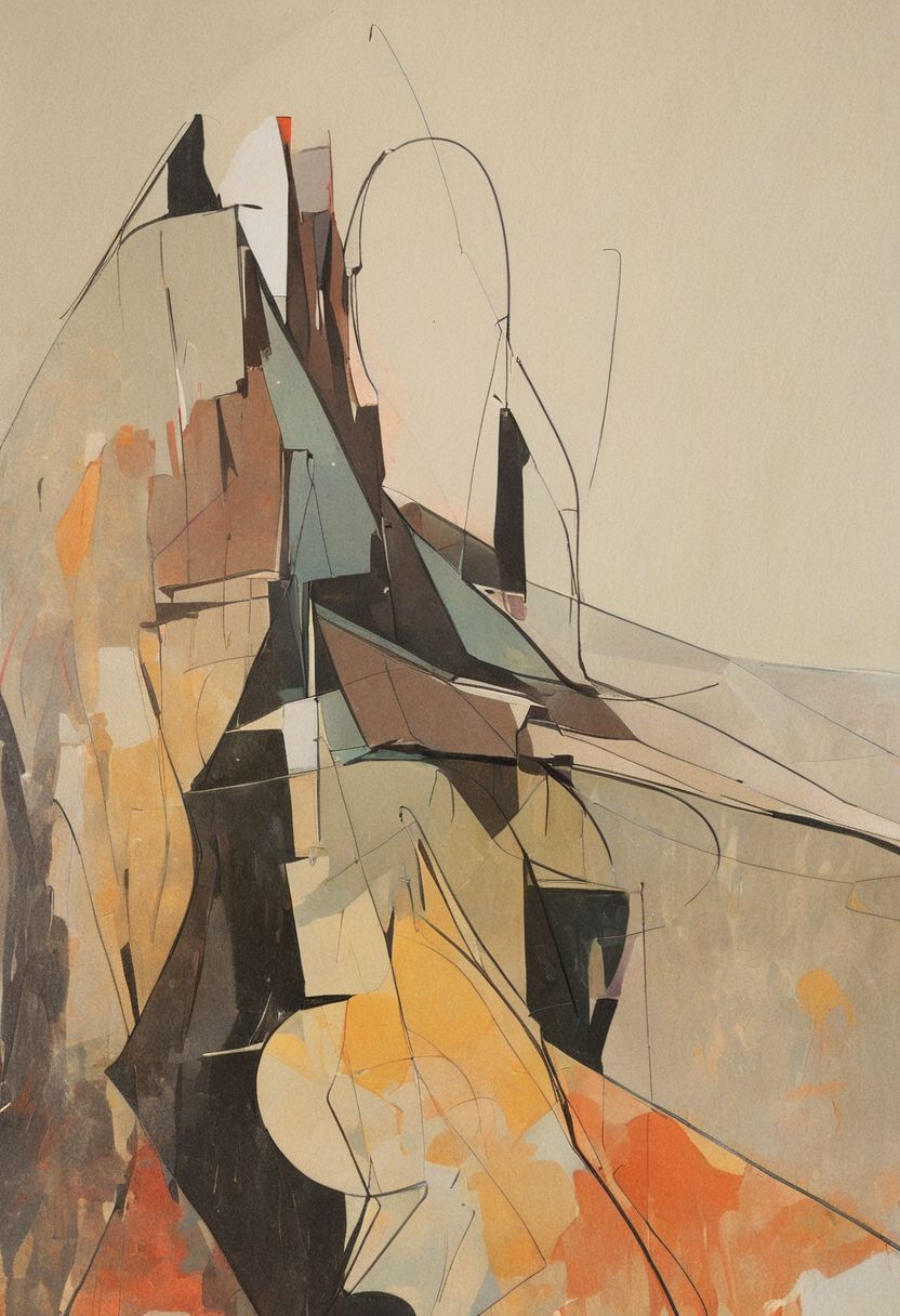 (Silhouette of a house on the cliff beside coast, flat painting background:1.5),
(abstract painting, impressionism, watercolor, oil painting brushstrokes, oil painting texture:1.3),
(brutalist architecture, BRIGHT green AND DARK BROWN color palette, curve LINE, circle, ellipse, core), AK, abstract, deconstruction, geometry, geometric composition,paint painting,harmonious colors, black frame,rectangle, tilt, flat painting, framex, horizontal, Constructivism, Fauvism,