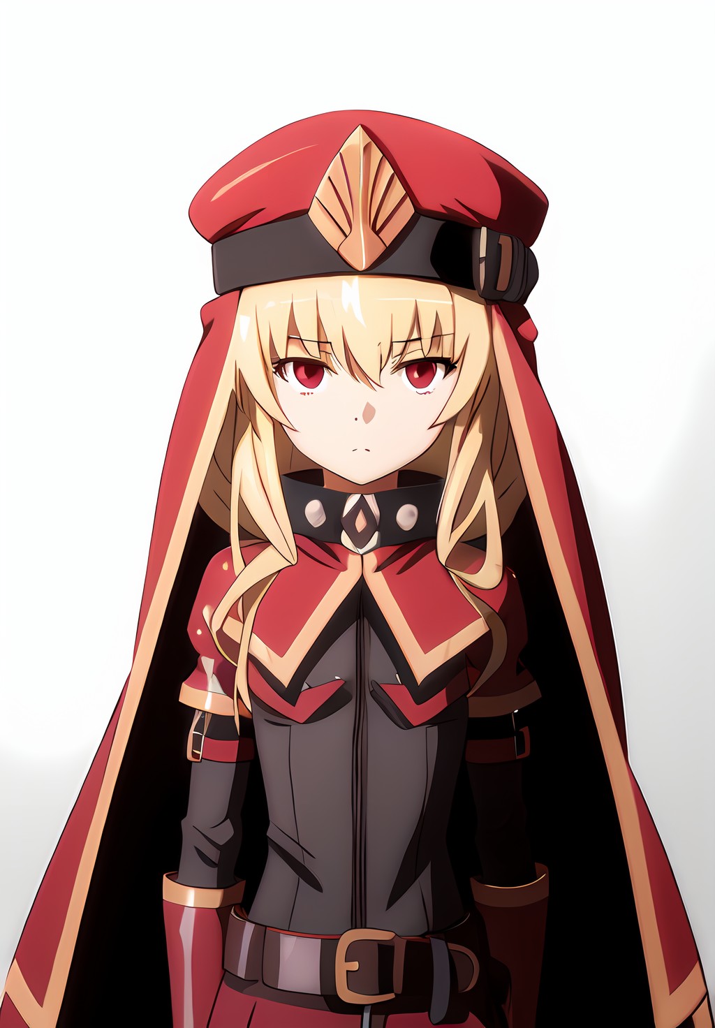 <lora:IndexAndRailgunv2:0.6>, Sasha, solo, Emotionless, red eyes