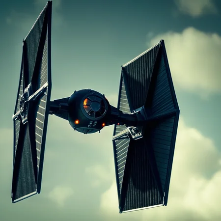 cinematic film still of <lora:star wars style v2:0.2>
<lora:detailed:0.4> detailed
<lora:perfection style:0.4> perfect
<lora:Chiaroscuro Lighting Style:0.2>
<lora:TIE fighter:0.9>
TIE fighter a tie fighter is flying through the space,no humans,star (sky),science fiction,space,spacecraft , star wars style, shallow depth of field, vignette, highly detailed, high budget, bokeh, cinemascope, moody, epic, gorgeous, film grain, grainy