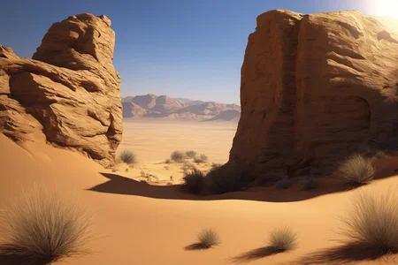 (masterpiece:1,2),best quality,masterpiece,highres,original,extremely detailed wallpaper,(extremely detailed CG:1.2),(drawing:1.4),paintbrush,Perfect Light,Perfect Shadow,,desert, rock,wall