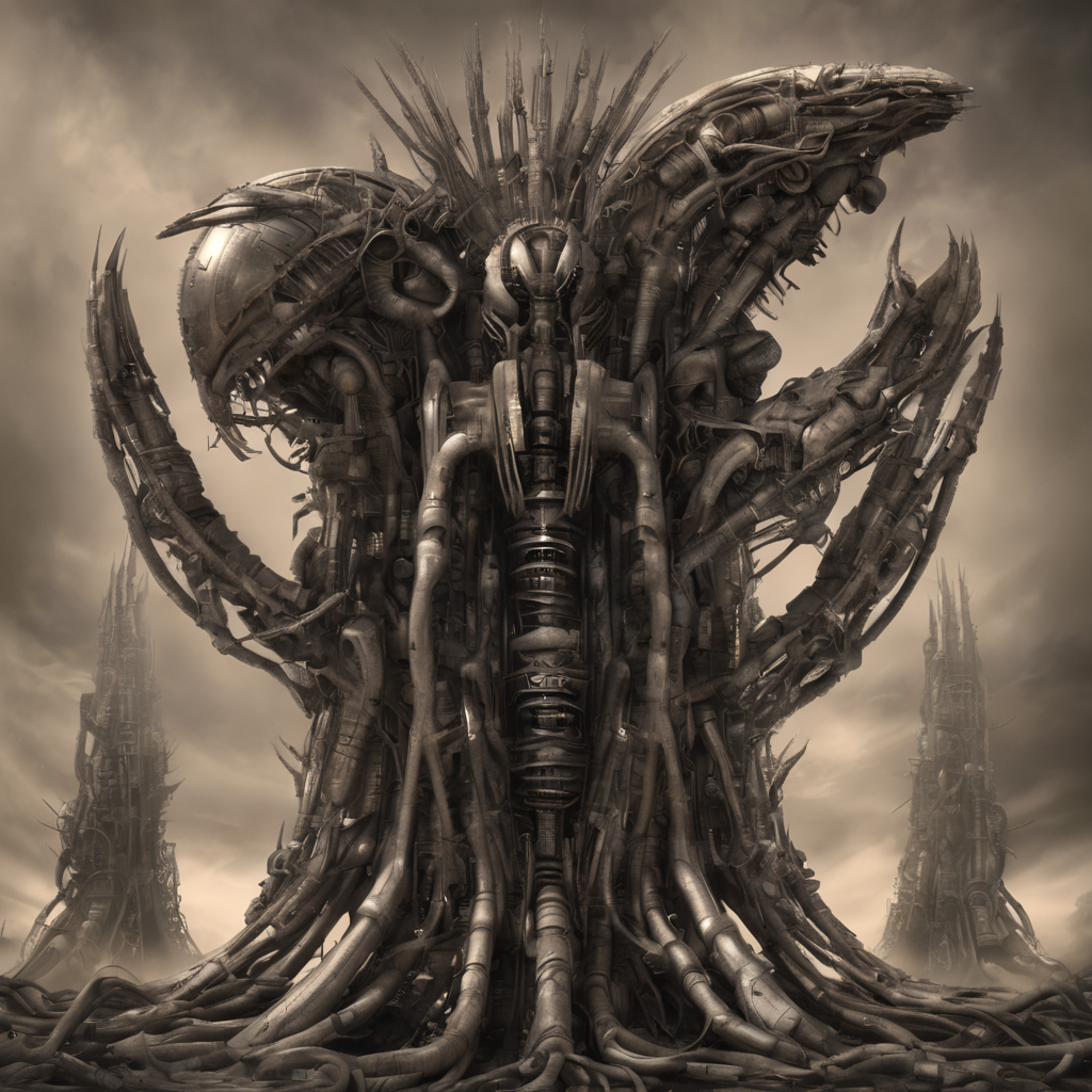 <lora:y4nn-000006:0.8>y4nn, b0dy, biomechanical, giger