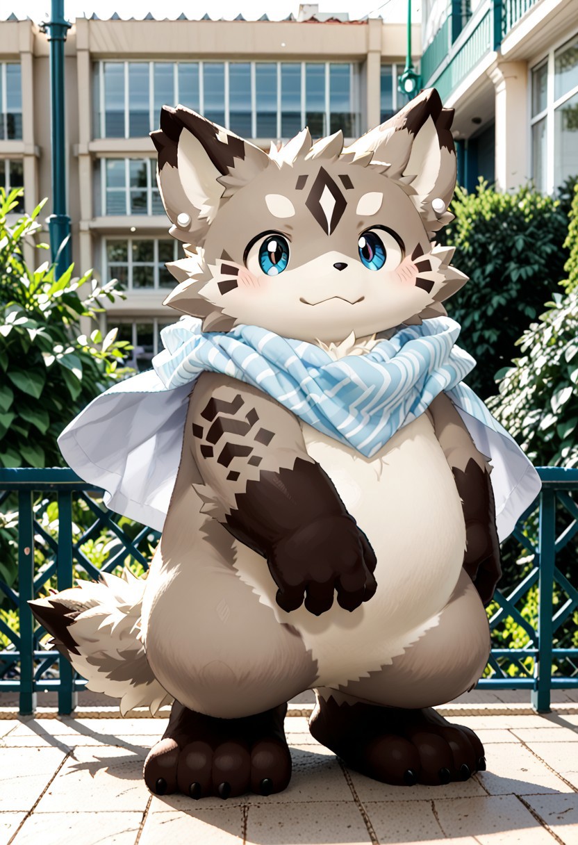 score_9, score_8_up, score_7_up, ((((sdgs3by zuppu11)))), photo background, 1boy, furry, kemono, cute, solo, full body, zPDXL3