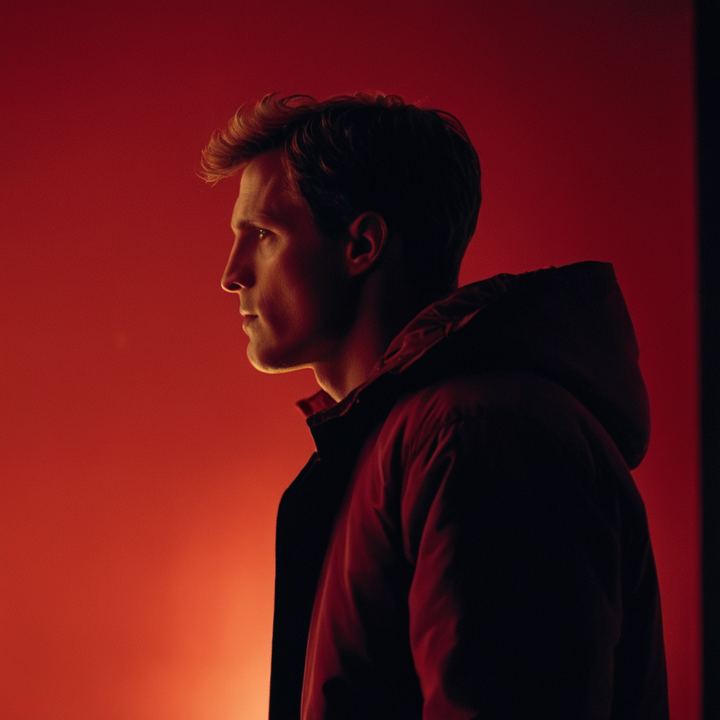 cinematic film still of cinematic film still of  <lora:add-detail-xl:1>0
<lora:detailed:0.3>
<lora:perfection style:0.3>
<lora:xl_more_art-full_v1:0.3>
 <lora:true detective style:1>
a man standing in front of a red wall,solo,1boy,jacket,upper body,male focus,red background,silhouette,red theme , sharp, detailed, epic photography, artistic, dramatic light, cinematic style, film style, 
true detective style, shallow depth of field, vignette, highly detailed, high budget, bokeh, cinemascope, moody, epic, gorgeous, film grain, grainy