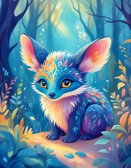 novuschroma style cute magical fantasy animal <lora:106_novuschroma_1:1>