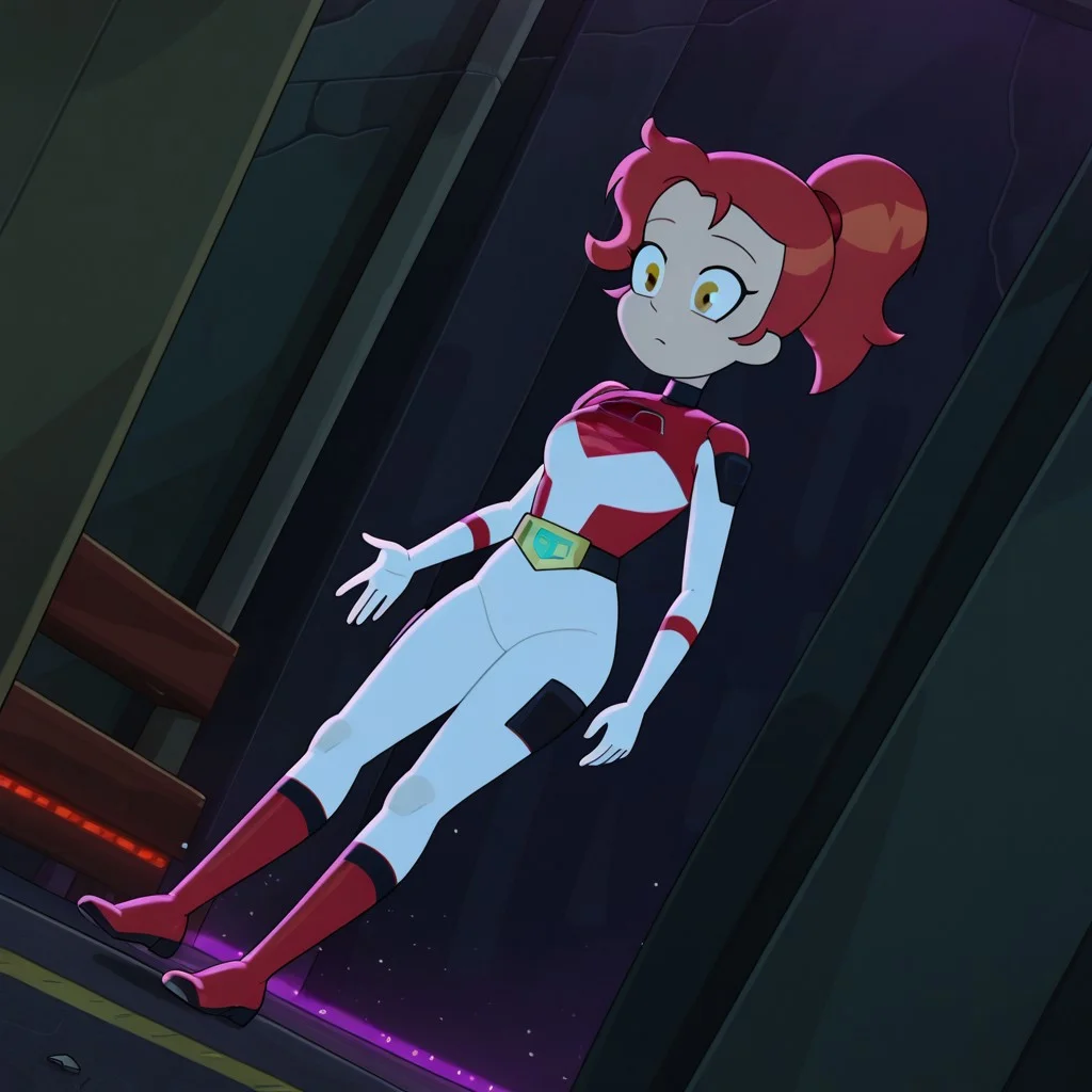masterpiece,best quality,amazing quality,very aesthetic,absurdres,newest, huge filesize,
highres, absurdres, very aesthetic, high resolution, ultra detailed, perfect details, dynamic angle, Outdoors, bright, sunny
full body, Gotron Girls, Kendra, Redhead ponytail, yellow eyes, Gotron bodysuit,Red Gotron bodysuit, 1girl,solo