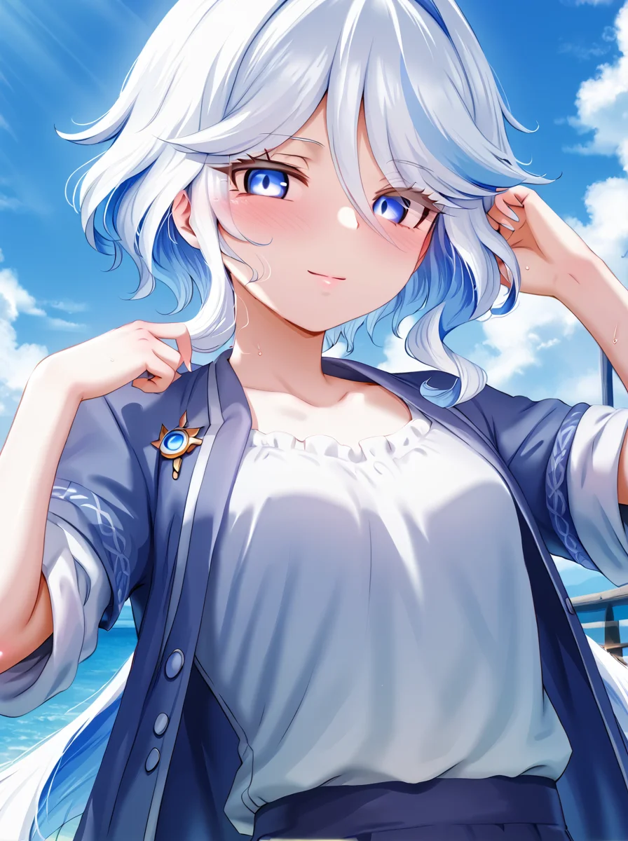 detailed background, shiny skin, posing, rating safe,
<lora:mdastarou.pony:1>
mdastarou, furina,
casual clothing, upper body,