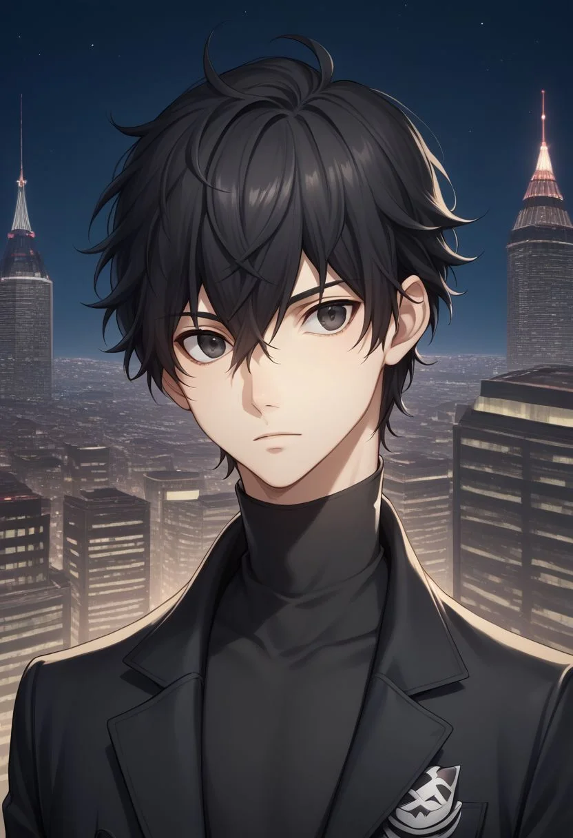 score_9, score_8_up, source_anime, highly detailed, 1boy, solo, male_focus, slender, skinny,
ren, 1boy, male focus, black hair, solo, mask, simple background, black eyes, looking at viewer, black coat, upper body, coat, hair between eyes,
outdoor, night, city,
