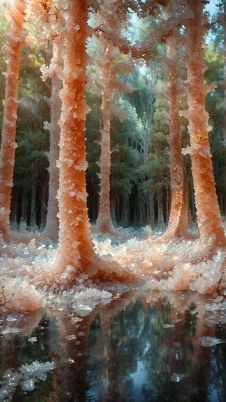 surreal, a forest where the trees are made of liquid glass, constantly shifting and changing shape, glowing flora and ethereal light, whimsical and magical 
, <lora:dvr-hm-slt:1> dvr-hm-slt
<lora:add-detail-xl:1>,
<lora:MJ52:0.35>,
<lora:SDXLFaeTastic2400:0.325>,
(settings by AIDigitalmediaaggency:0.0001),
OverallDetailXL