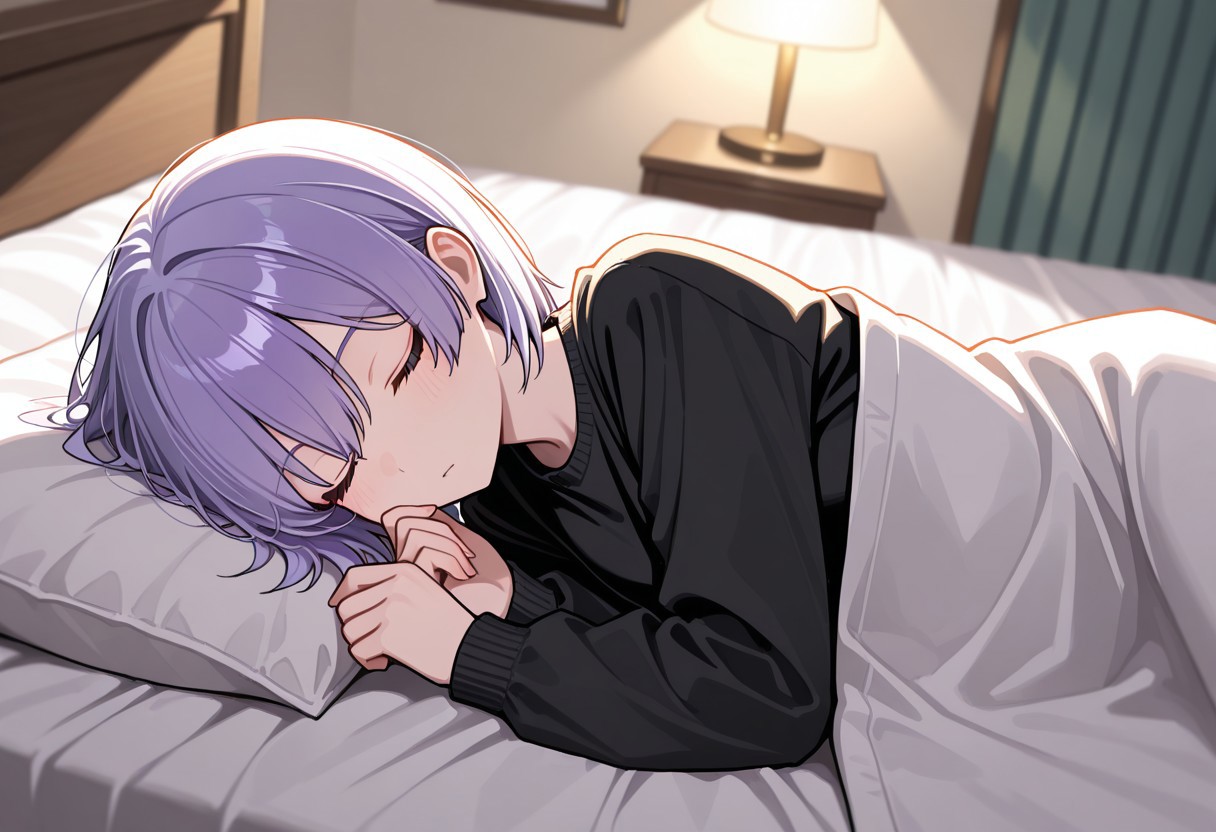 masterpiece, best quality, 32k, high resolution, absurdres, asatsuki, sleeping