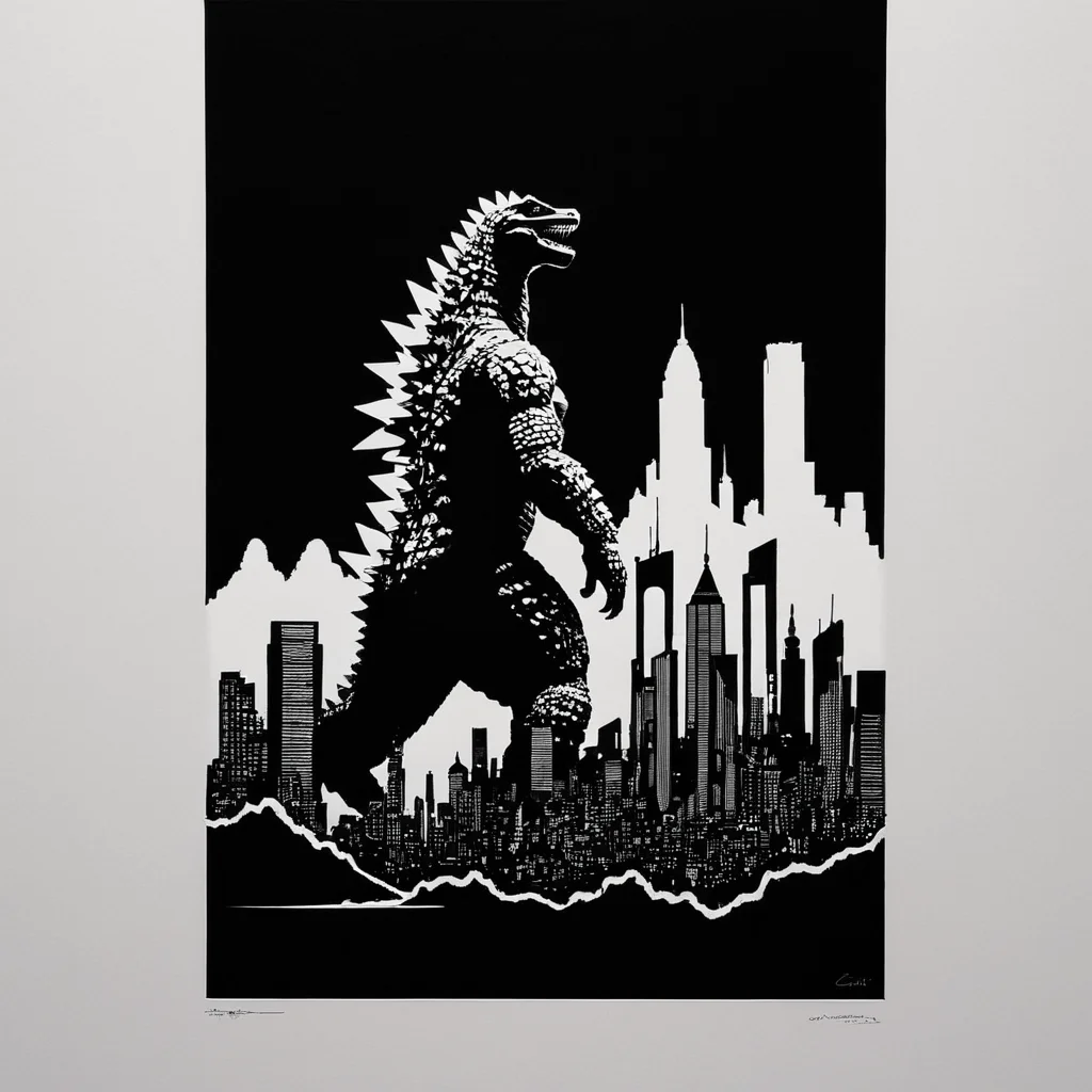PStyl3, cityscape, negative space, godzilla, abstract, <lora:Maximalist_Drawing_BW-000014:0.7>
