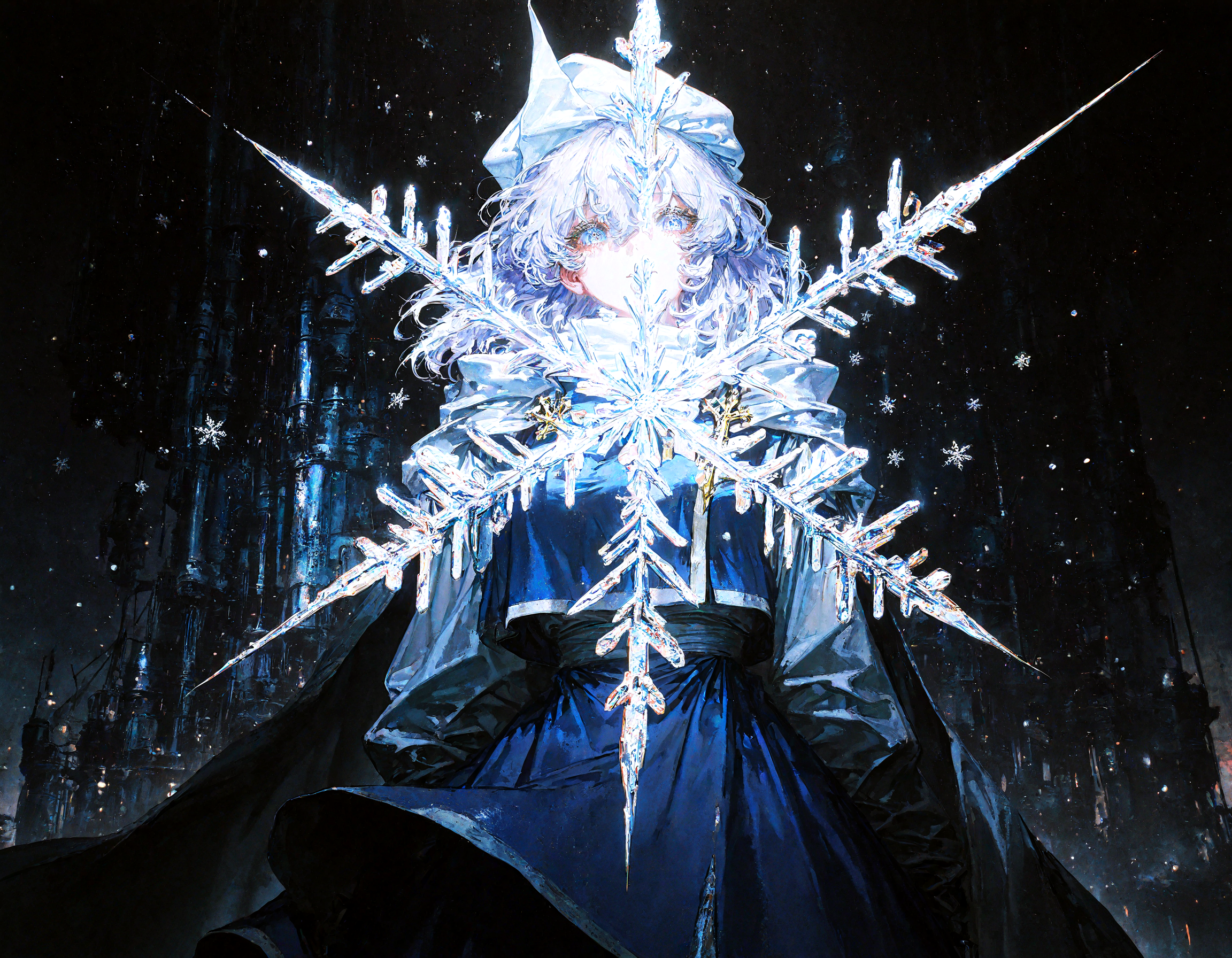 1girl, letty_whiterock, snowflakes,  looking at viewer,
rella, rolua, negative space, cinematic shot, very awa,quasarcake, retro_artstyle, retro,
masterpiece, best quality, amazing quality, very aesthetic, absurdres,  newest, (volumetric lighting), <lora:Snowflake:0.7>,<lora:ponyv5_noobE11_1_adamW:0.6>, <lora:add-detail-xl:0.5>, <lora:cfg_scale_boost:0.5>, <lora:retro_scifi_artstyle:0.6>, <lora:USNR STYLE_XL_loha:0.6>