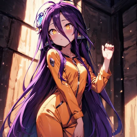 shuvi, (masterpiece, best quality, very aesthetic:1.2), white, jumpsuit, <lora:shuva-no-game-000008:0.8>